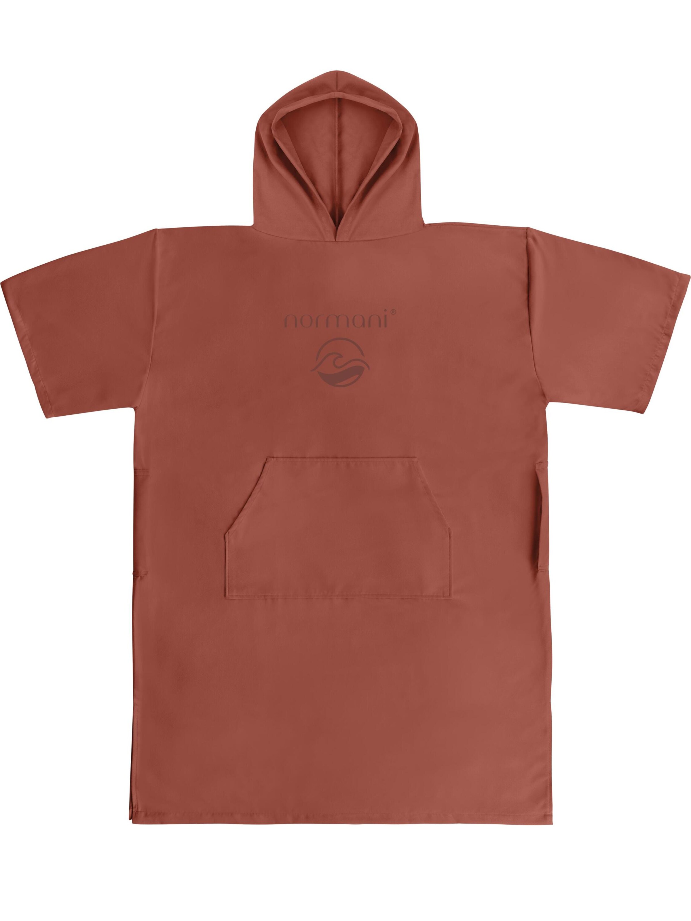 normani Badeponcho 'Siargao' in Rot: Vorderseite