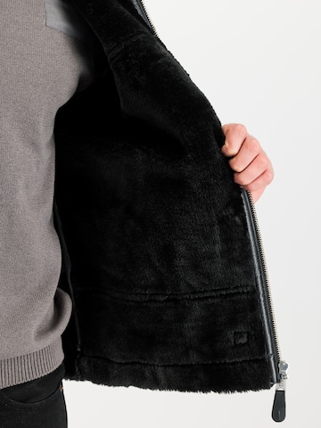 ALPHA INDUSTRIES Jacke 'B3' in Schwarz: Vorderseite