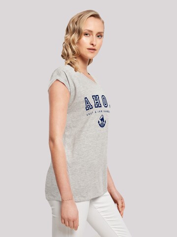F4NT4STIC Shirt 'Ahoi Knut & Jan Hamburg' in Grau