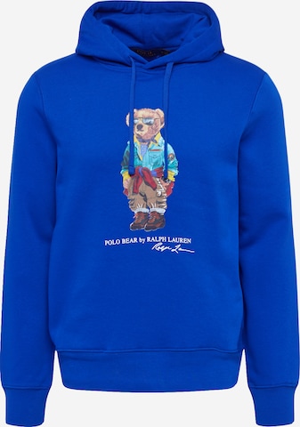 Sweat-shirt Polo Ralph Lauren en bleu : devant