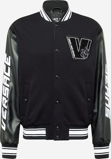 Versace Jeans Couture Prijelazna jakna u crna / bijela, Pregled proizvoda