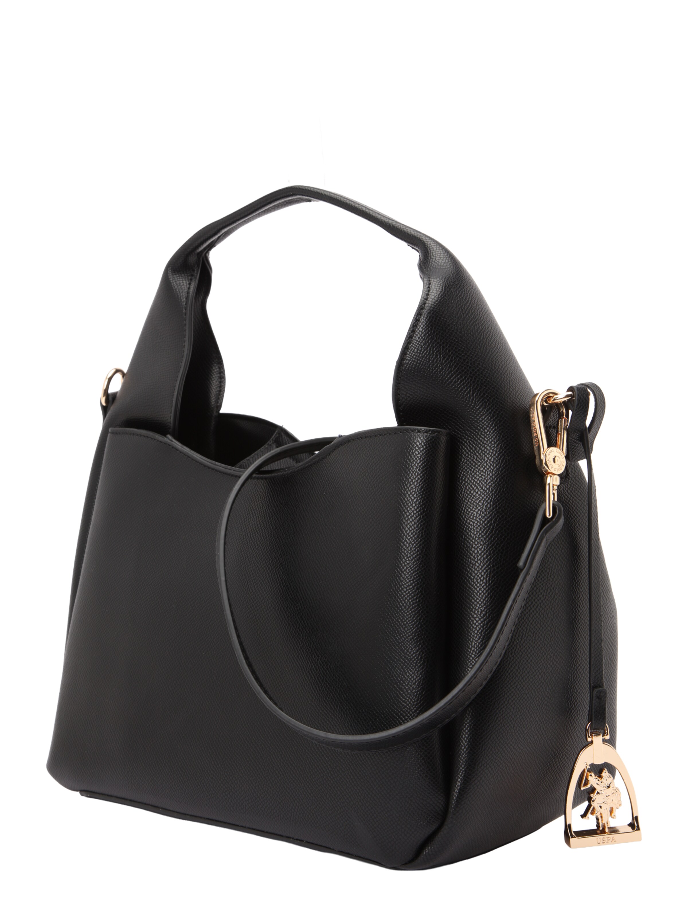 U.S. POLO ASSN. Torba za čez ramo 'Jones' | črna barva