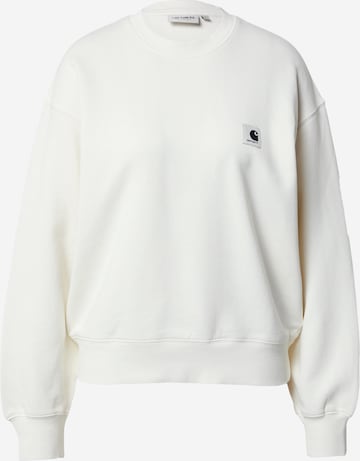 Carhartt WIP Sweatshirt 'Nelson' in White: front