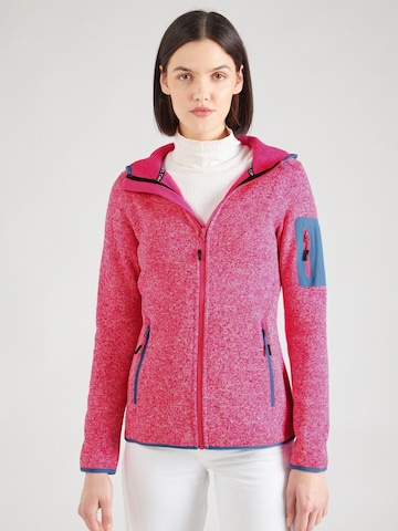 CMP Athletic fleece jacket in Pink: front
