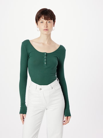 PIECES Shirt 'KITTE' in Green: front