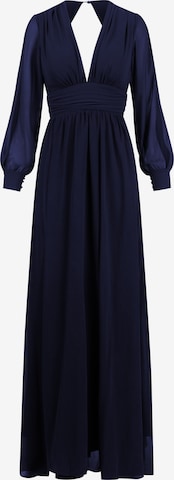 Kraimod - Vestido de noche en azul: frente