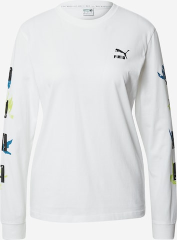 T-shirt PUMA en blanc : devant