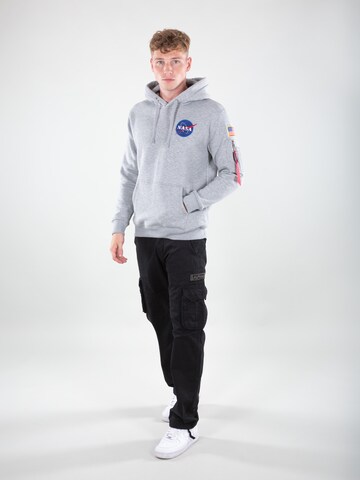 Felpa 'Space Shuttle' di ALPHA INDUSTRIES in grigio