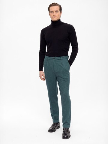 Effilé Pantalon à pince Antioch en vert