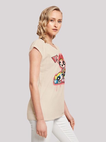 F4NT4STIC Shirt 'Powerpuff Girls Cheerleaders' in Beige