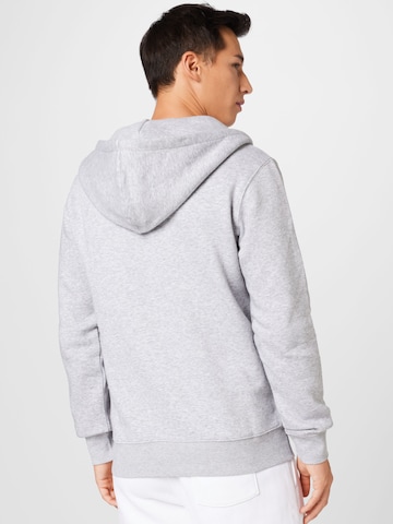 JACK & JONES Zip-Up Hoodie 'STAR' in Grey