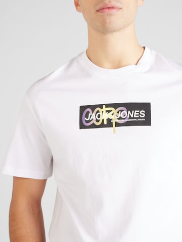 JACK & JONES T-shirt 'AOP' i vit