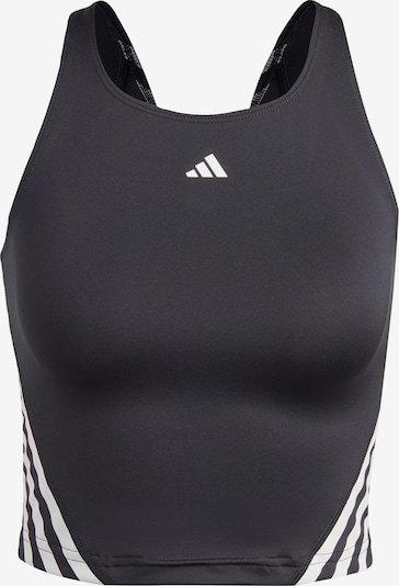 ADIDAS PERFORMANCE Sporttopp 'Train Icons 3-Stripes' i svart / vit, Produktvy