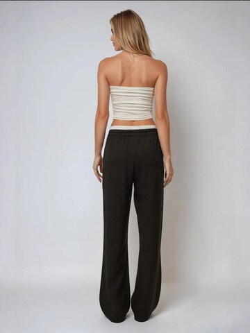 Hiccup Wide Leg Hose in Schwarz