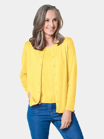 Goldner Knit cardigan in Yellow: front
