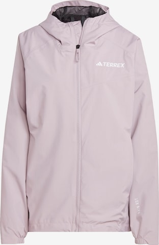 ADIDAS TERREX Outdoor Jacket in Purple: front