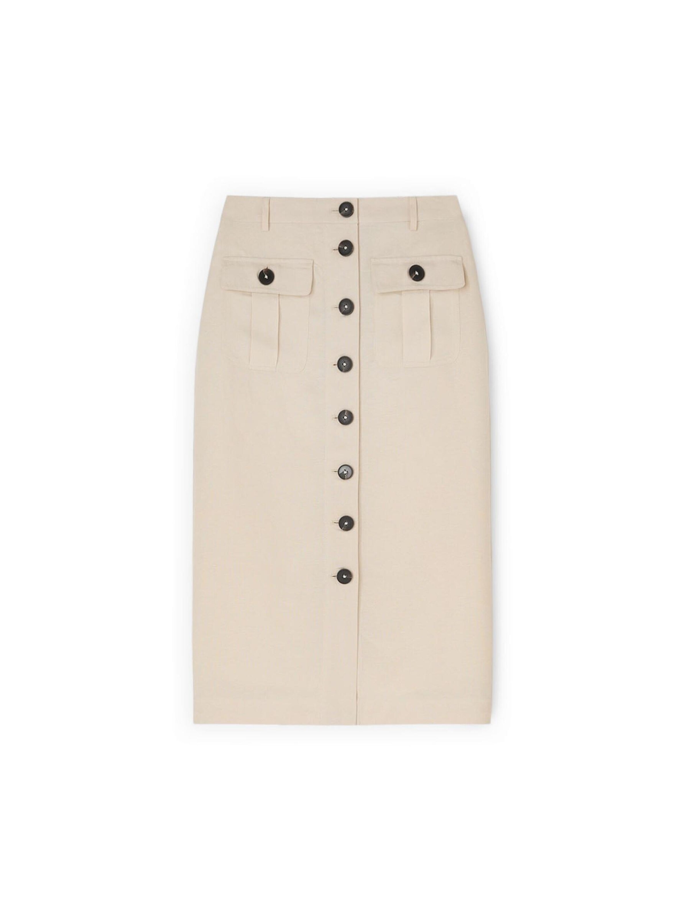 Jupe MOTIVI en beige : devant