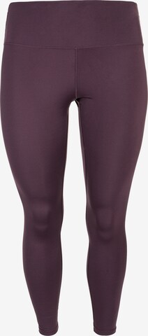 Q by Endurance Skinny Leggings in Lila: voorkant