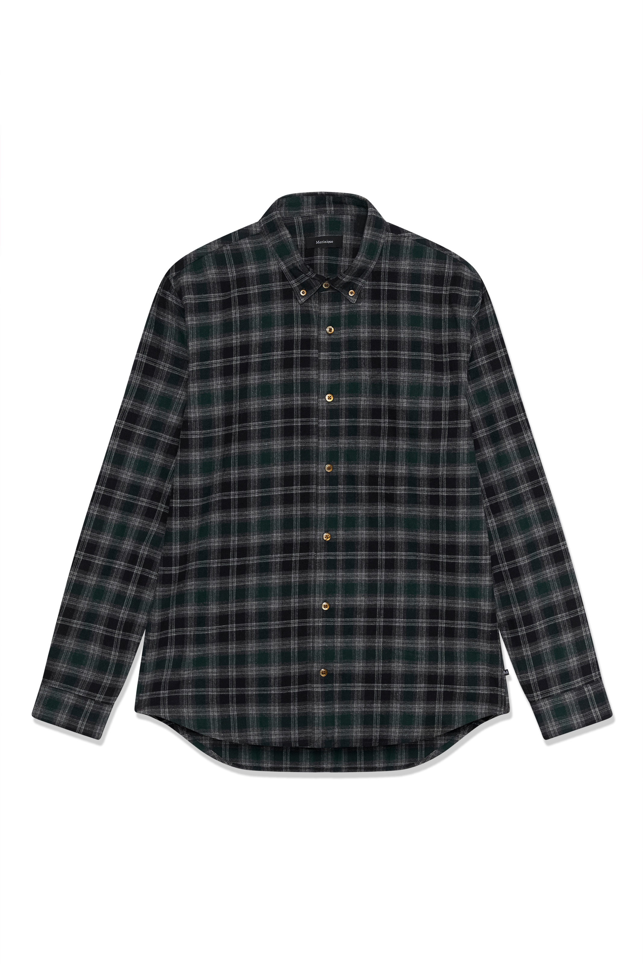 Matinique - Ajuste regular Camisa 'MATrostol' en verde: frente