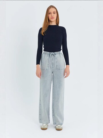 Wide Leg Pantalon MixRay en bleu