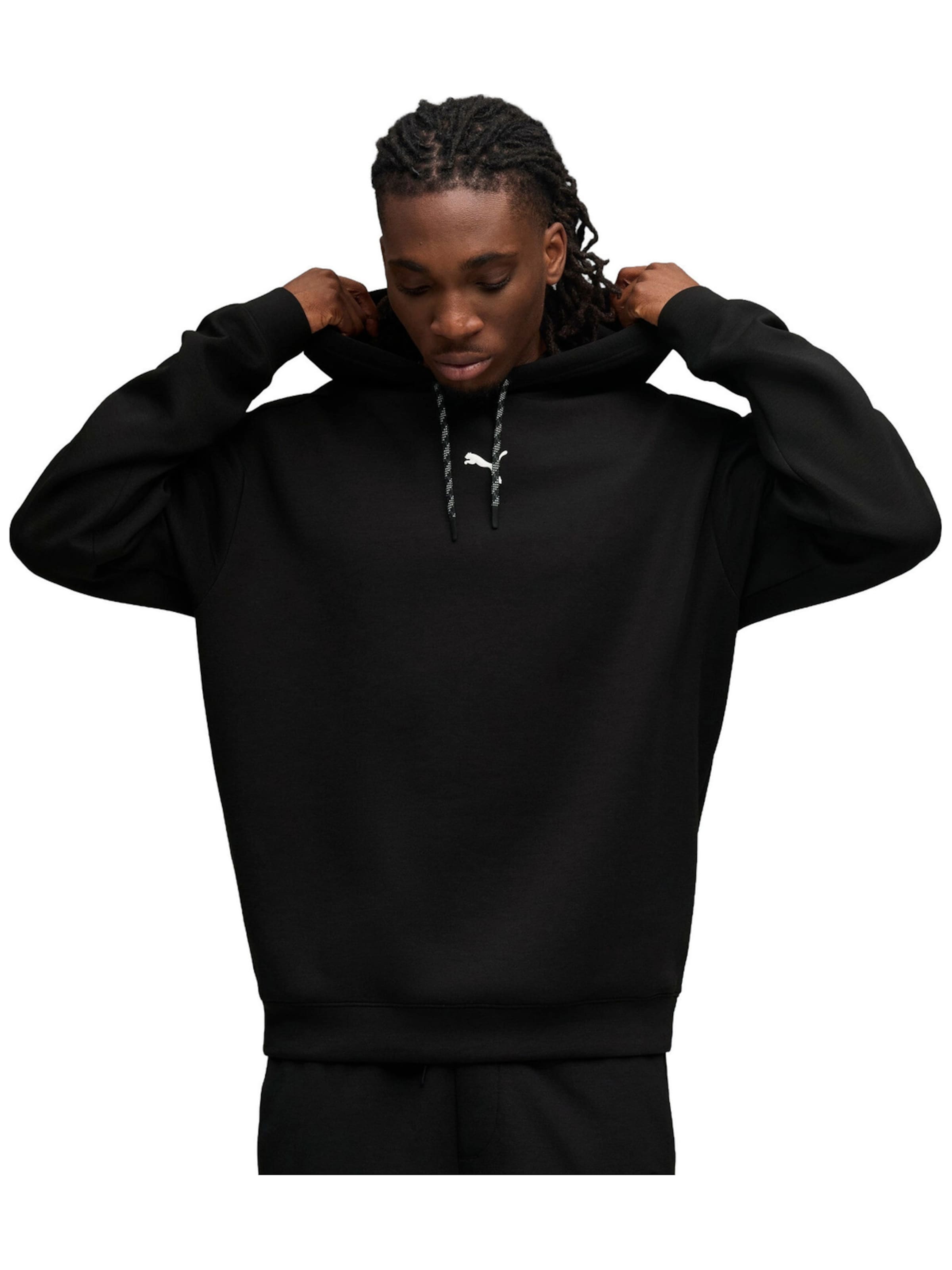PUMA - Sudadera con cremallera 'Puma M Cloudspun Hoodie' en negro