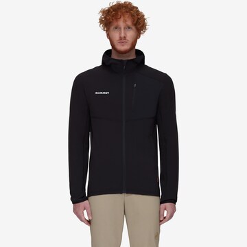 MAMMUT Athletic Fleece Jacket 'Madris Light' in Black: front