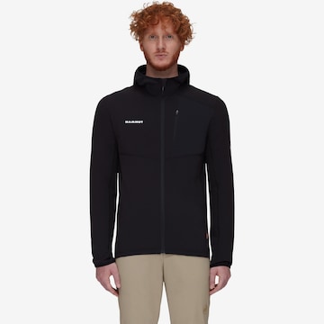 MAMMUT Athletic Fleece Jacket 'Madris Light' in Black: front