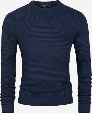 Pull-over 'JFAbram' JEFF en bleu : devant