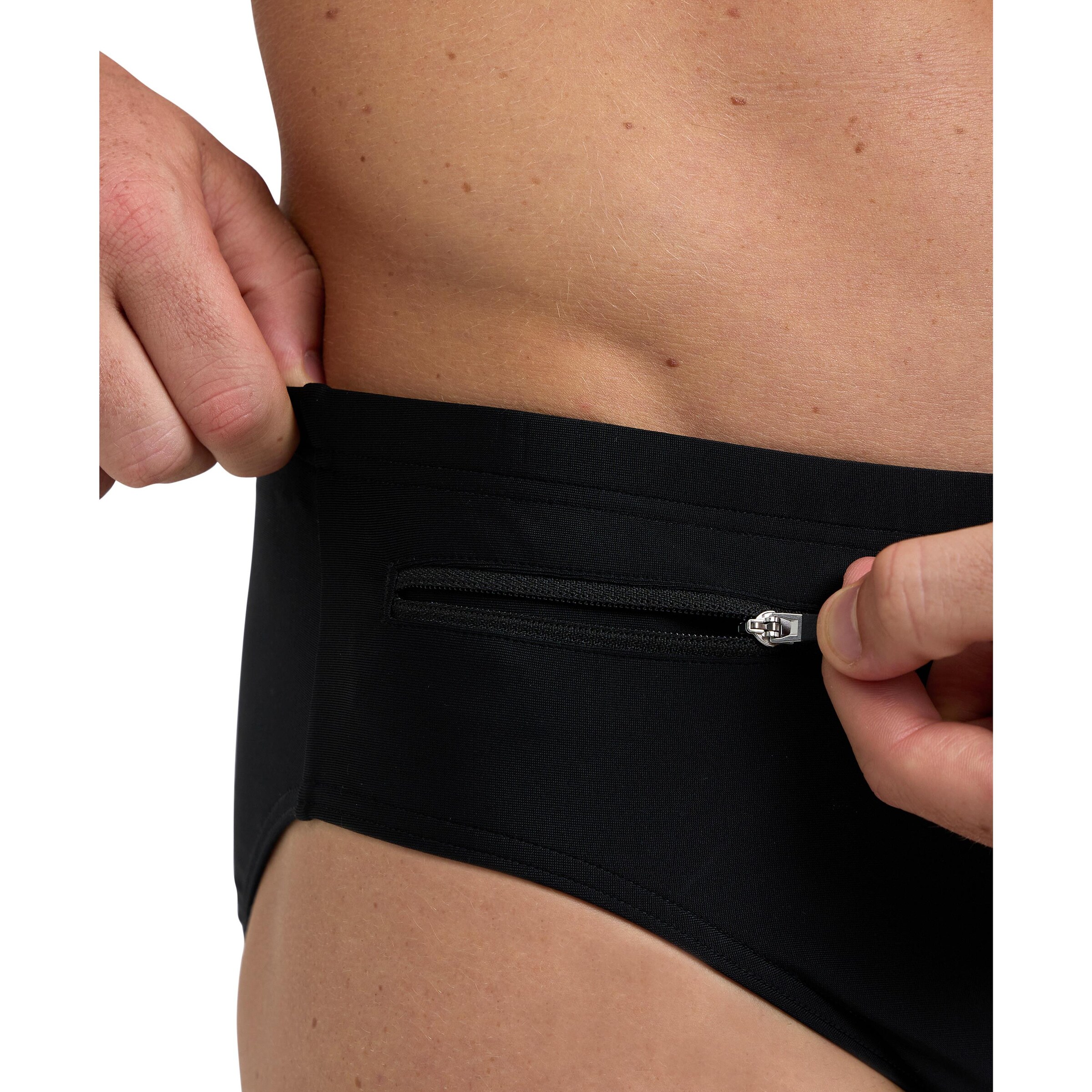 ARENA Swim Trunks 'Zip' in Black