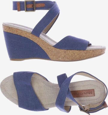 Marc O'Polo Sandals & High-Heeled Sandals in 38 in Blue: front