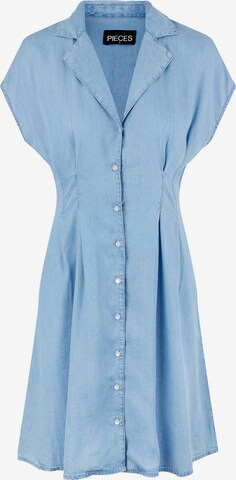 PIECES Shirt dress 'Kari' in Blue: front