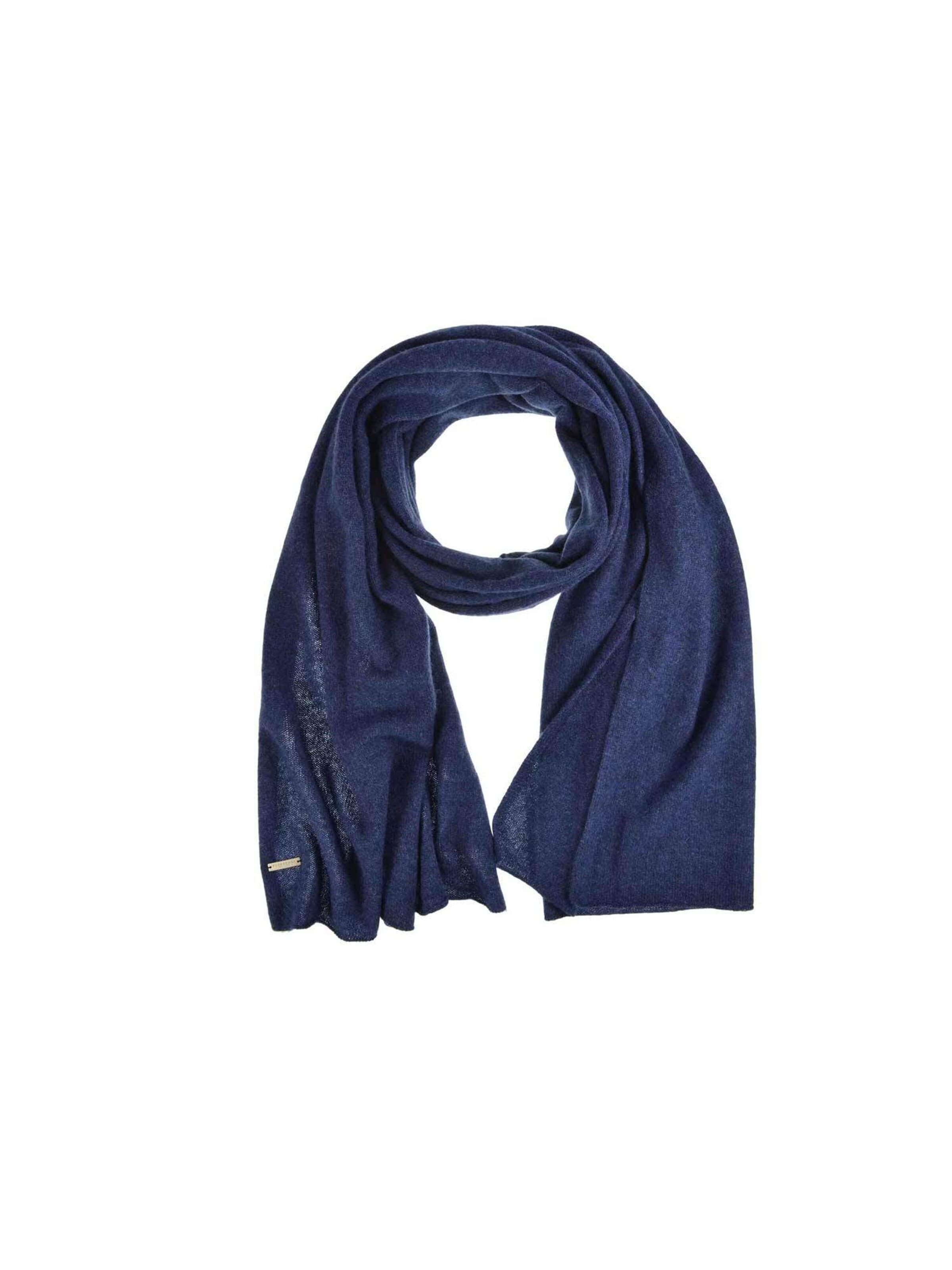 Seeberger Full Finger Gloves 'Schal' in Blue: front
