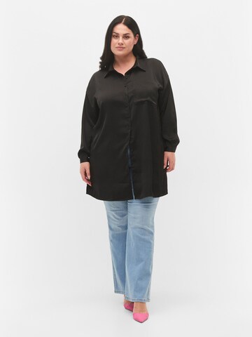 Zizzi Bluse 'MDANI' in Schwarz