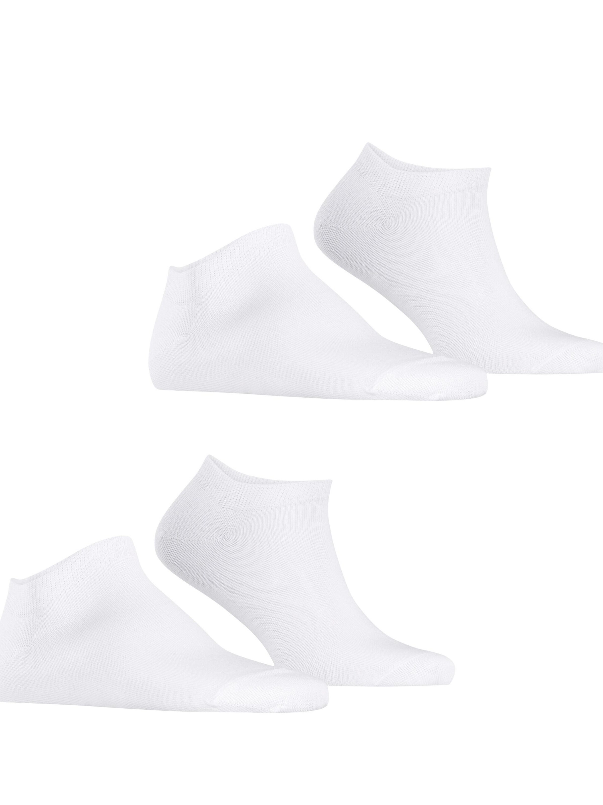 ESPRIT Füßlinge 'Basic Uni 2-Pack'‌‌‌ in Weiß