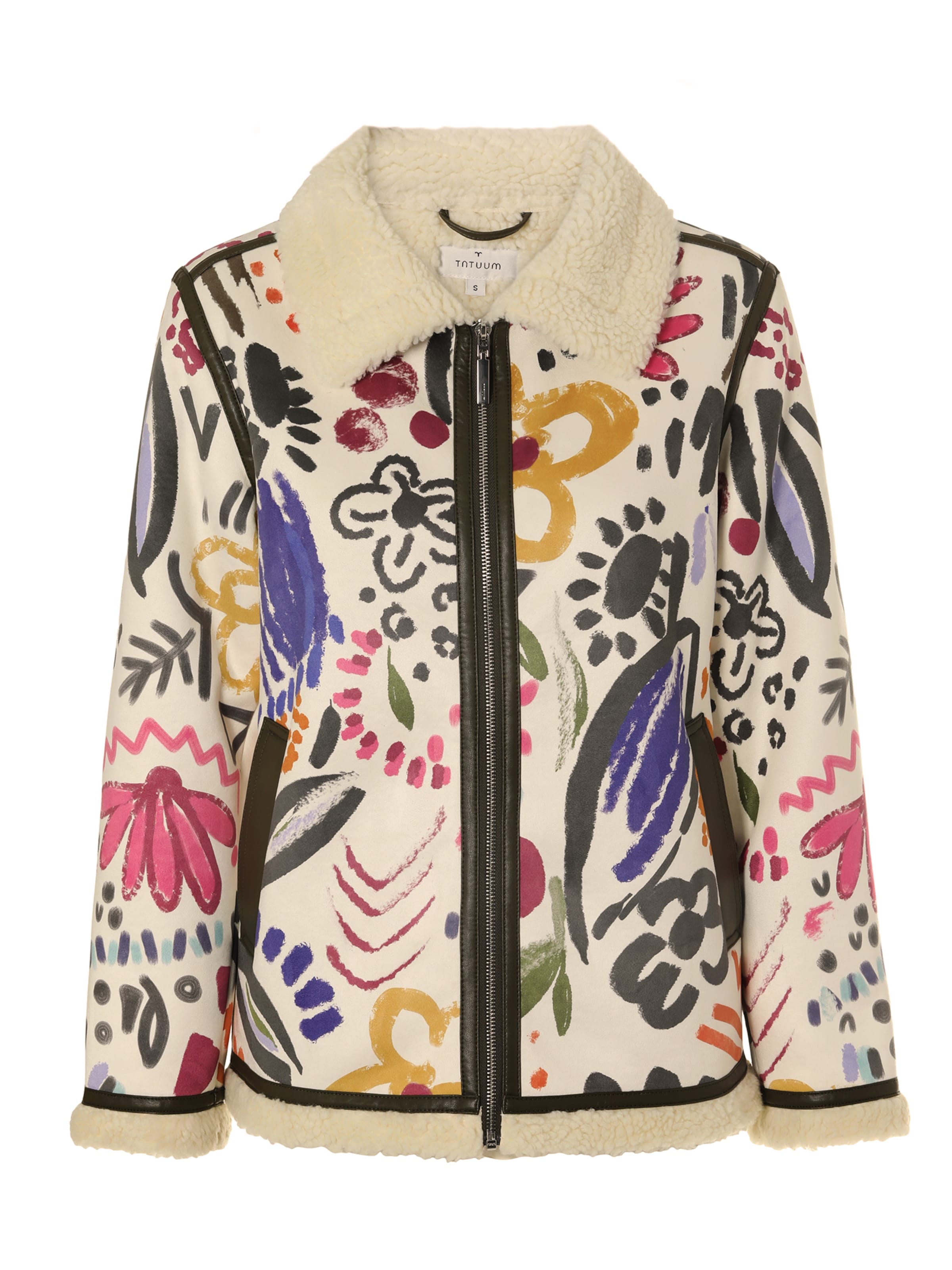 TATUUM Between-Season Jacket 'EMMA' in White: front