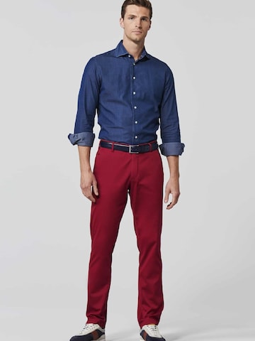 MEYER Regular Chino Pants 'Bonn' in Red