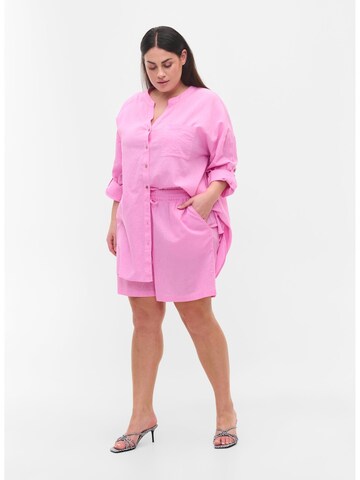 Zizzi Bluse 'Flex' in Pink