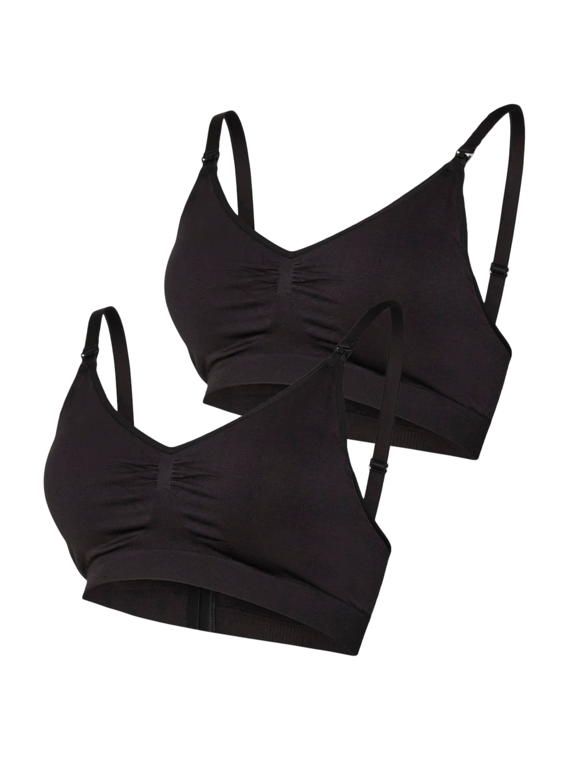 MAMALICIOUS Kojící podprsenka 'MLIlja' – černá: přední strana