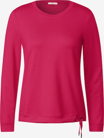 CECIL Tričko 'Solid' – pink: přední strana