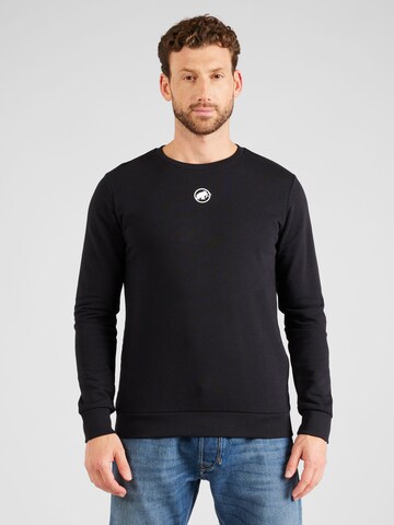 MAMMUT Sportsweatshirt 'Core ML' in Zwart: voorkant