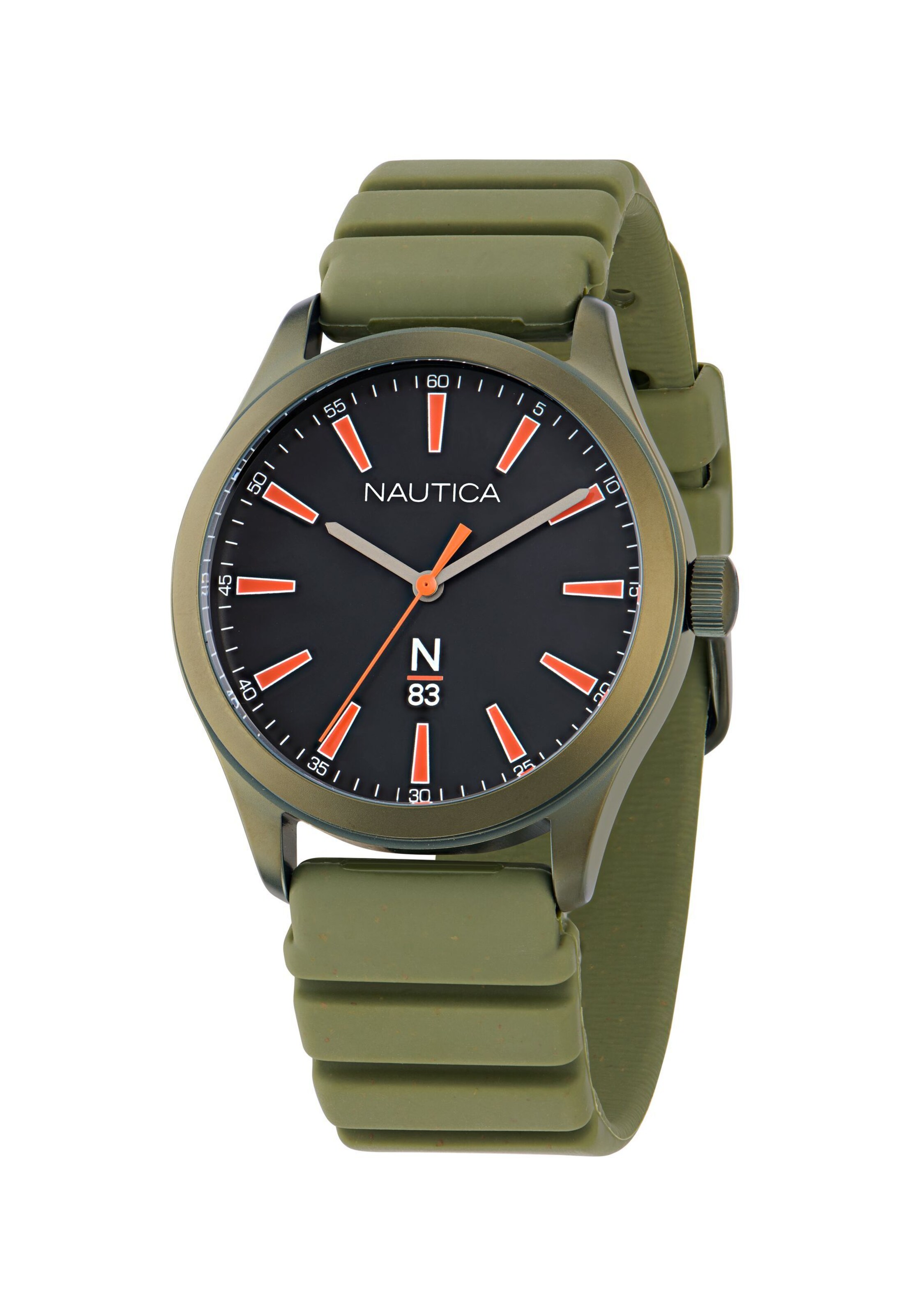 NAUTICA Analogt ur ' HANNAY BAY ' i grøn: forside
