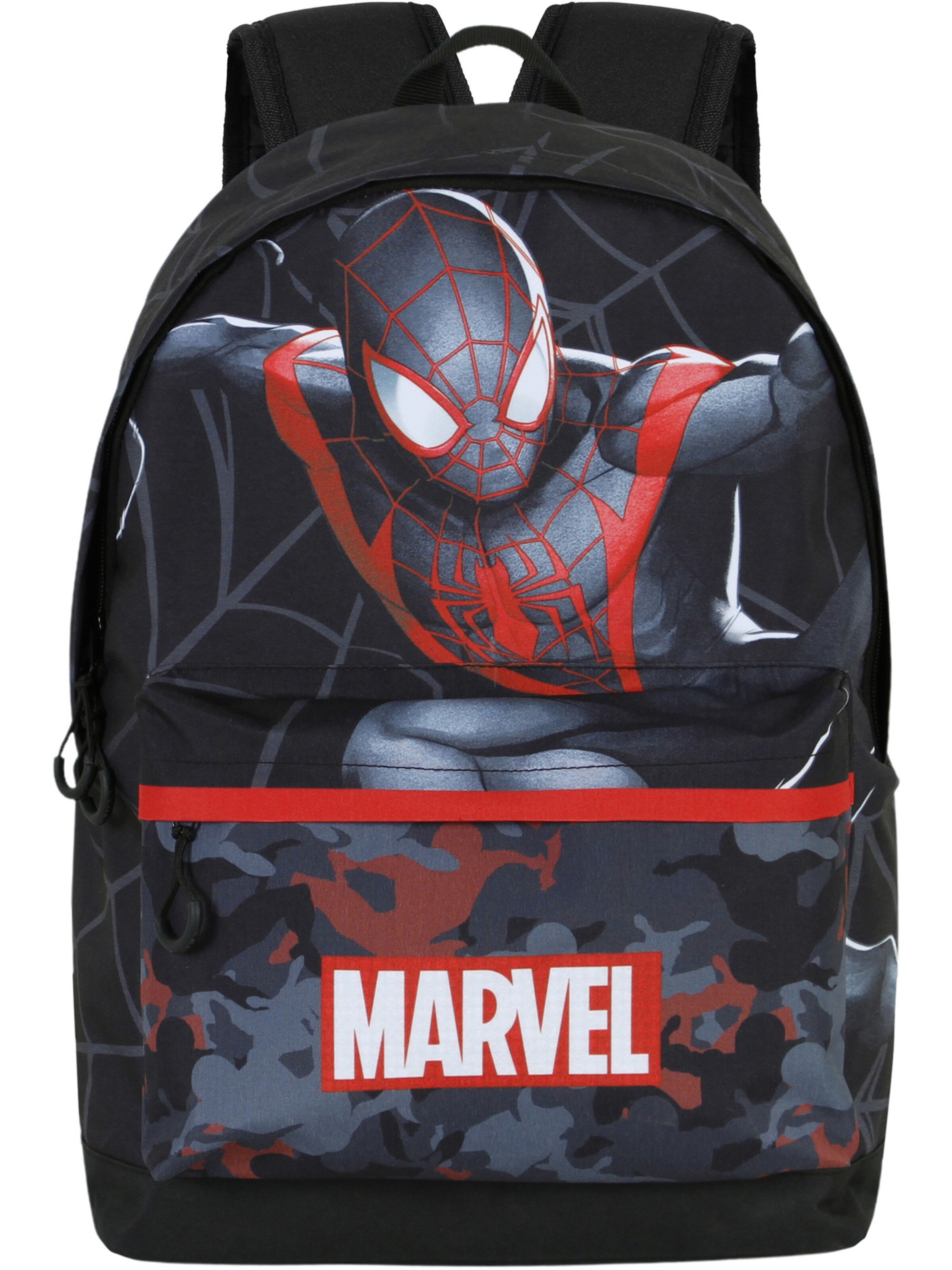 marvel Backpack 'Marvel Spiderman Miles' in Black: front