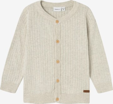 NAME IT Knit Cardigan in Beige: front