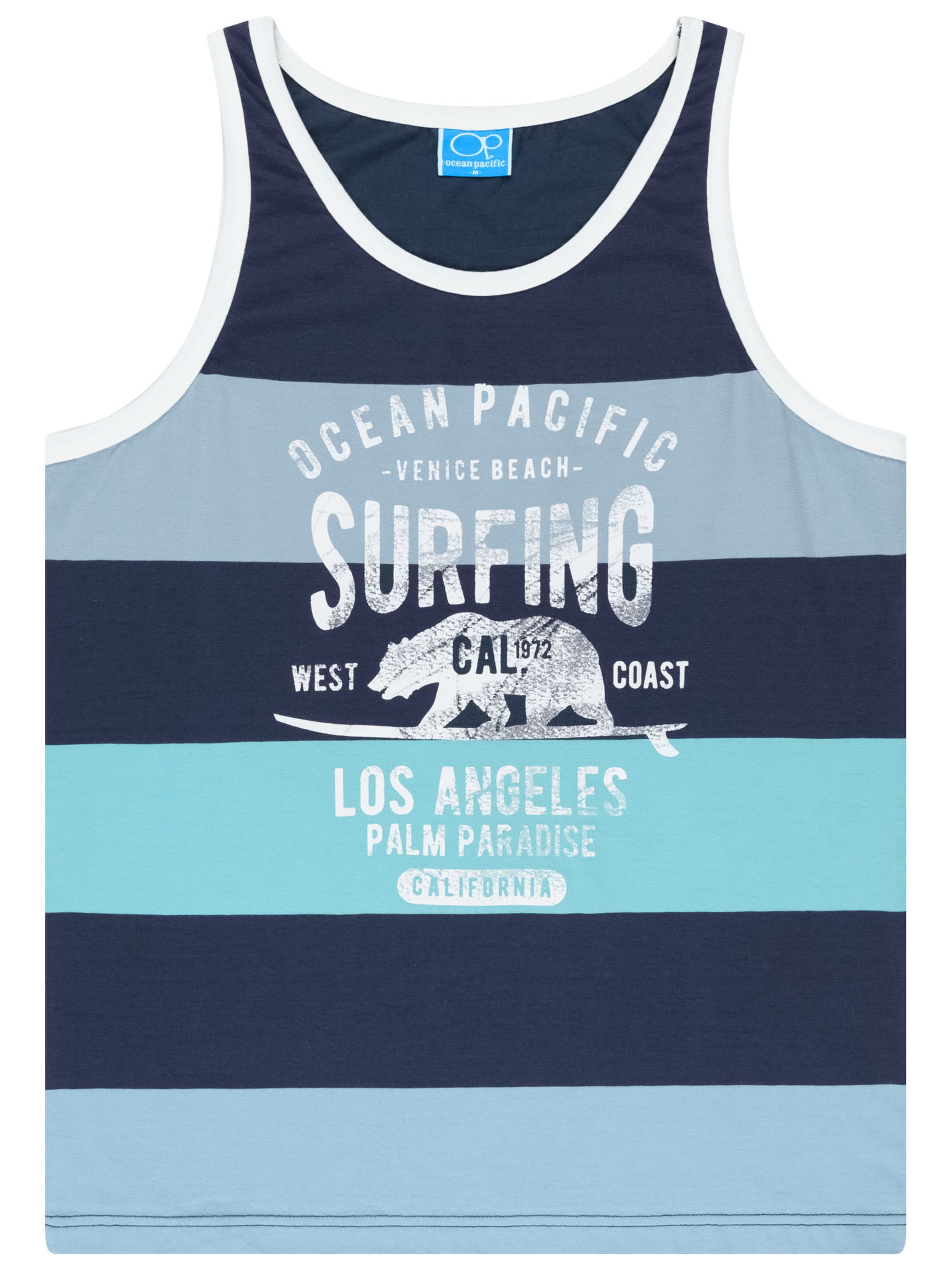 Ocean Pacific T-shirt 'Torrent' i blå: framsida