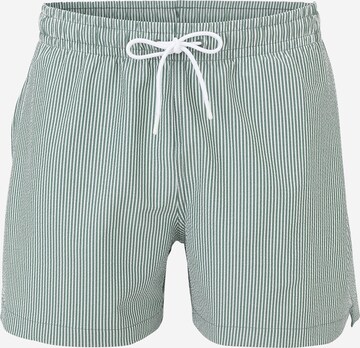 Shorts de bain Abercrombie & Fitch en vert : devant