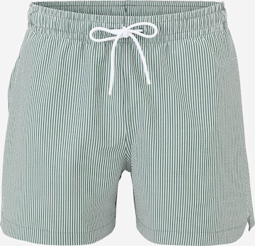Abercrombie & Fitch Plavecké šortky – zelená: přední strana
