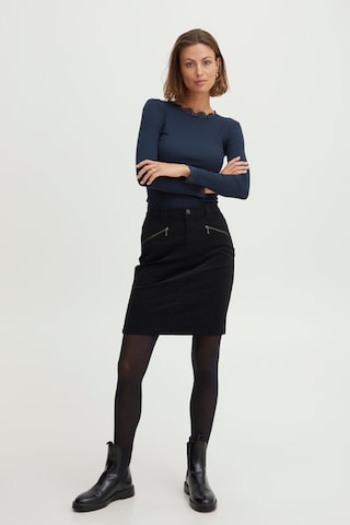 Fransa Skirt 'Frtean' in Black: front