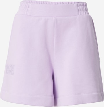 MADS NORGAARD COPENHAGEN - Loosefit Pantalón en lila: frente