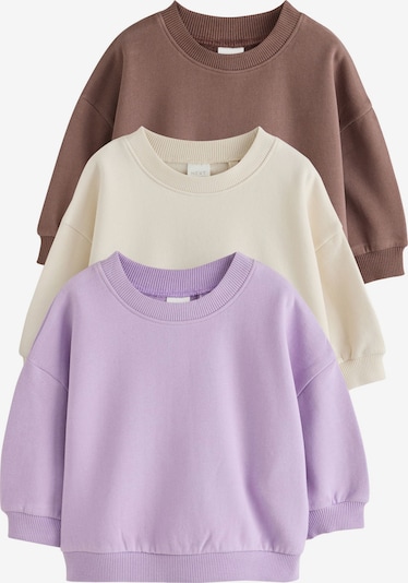 Next Sweater majica veličine 68 u boja pijeska / čokolada / orhideja bijela, Pregled proizvoda