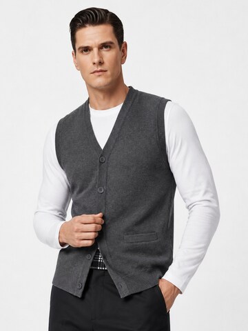 ALLTHEMEN Strickjacke 'Bindung'‌‌‌ in Grau